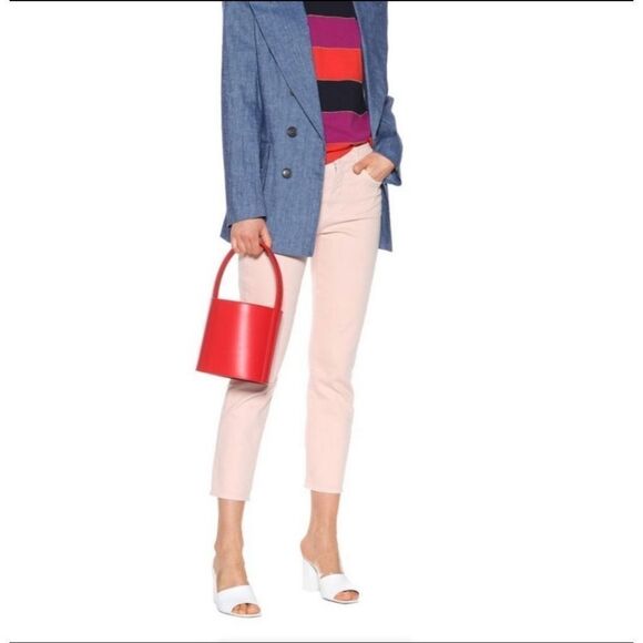 Vince Skinny Crop Pink Tulip Jeans Size 26 - Picture 8 of 8